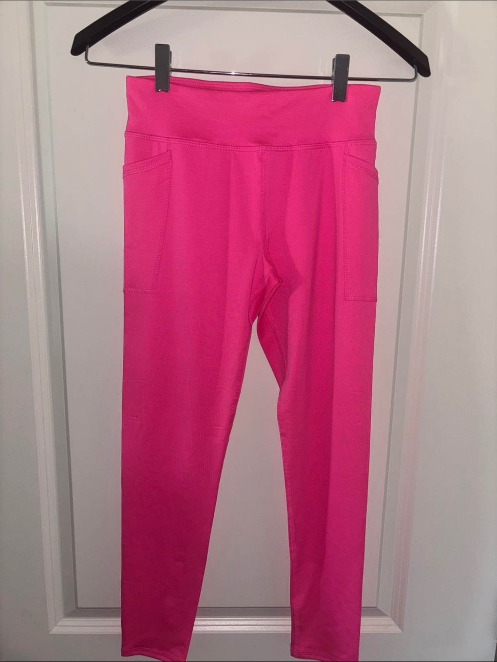 Girls Workout Athletic Pink Leggings